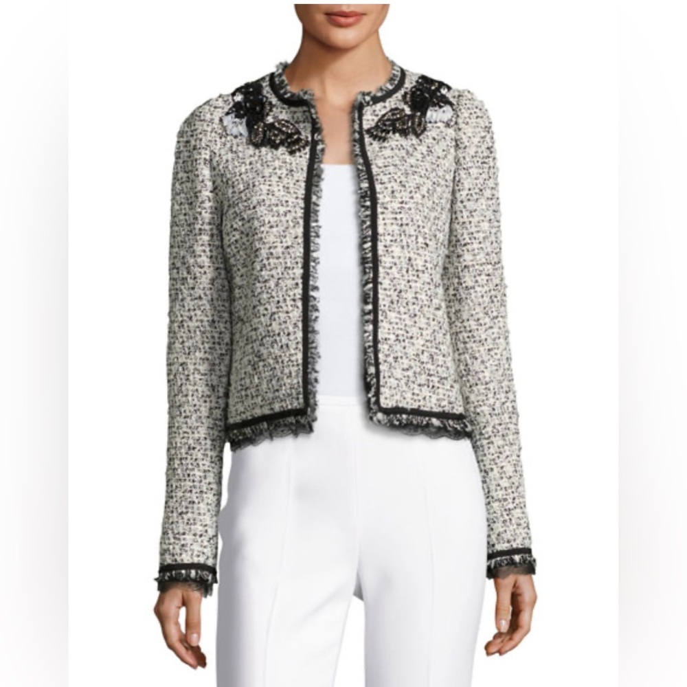 Prominence women’s‎ 12 wool blend cropped blazer fully line open front